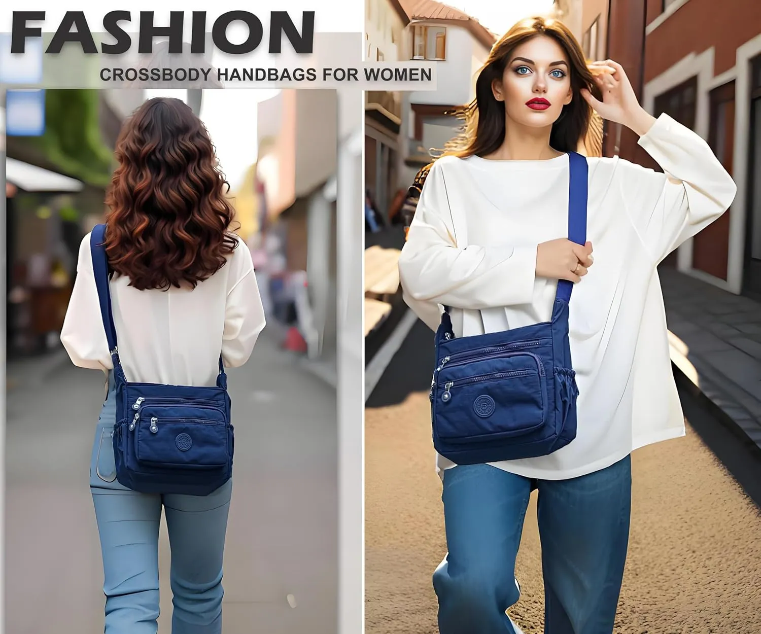 Women Shoulder Handbag Roomy Multiple Pockets Bag Ladies Crossbody Purse Tote Top Handle Satchel