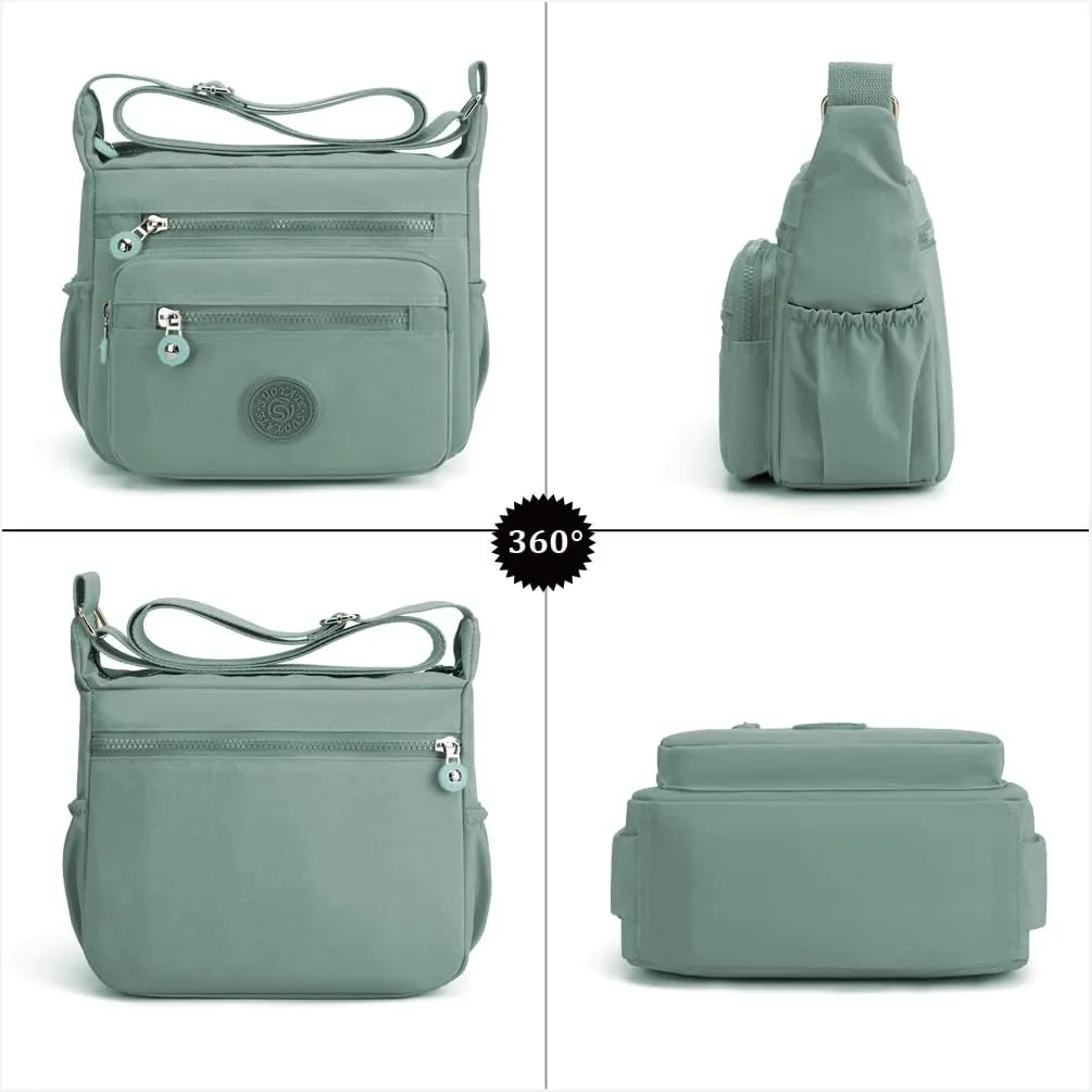 Women Shoulder Handbag Roomy Multiple Pockets Bag Ladies Crossbody Purse Tote Top Handle Satchel