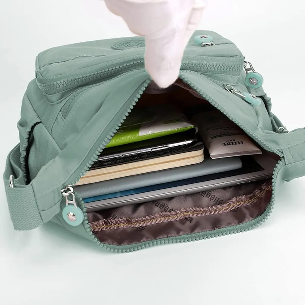 Women Shoulder Handbag Roomy Multiple Pockets Bag Ladies Crossbody Purse Tote Top Handle Satchel