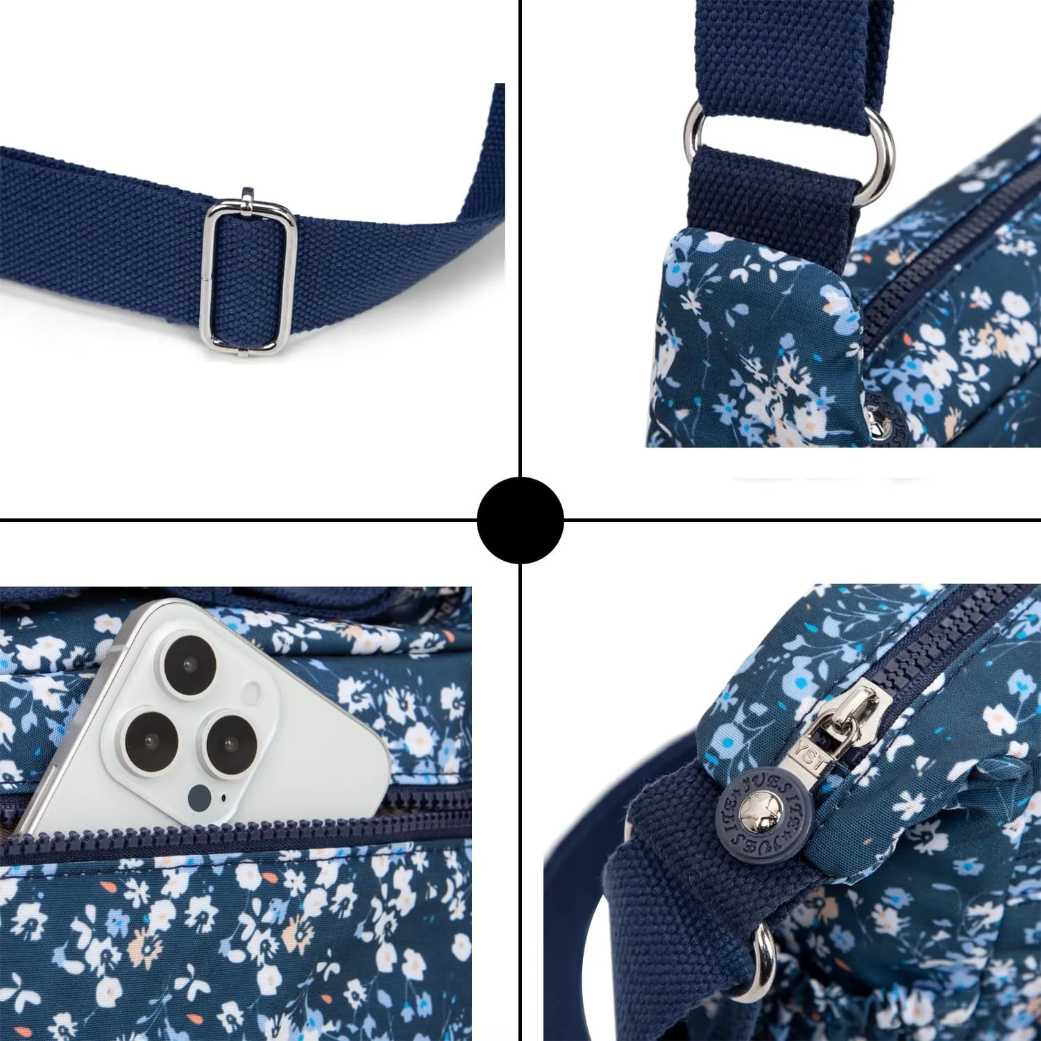 Women Shoulder Handbag Roomy Multiple Pockets Bag Ladies Crossbody Purse Tote Top Handle Satchel