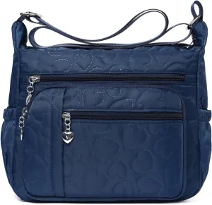 Women Shoulder Handbag Roomy Multiple Pockets Bag Ladies Crossbody Purse Tote Top Handle Satchel