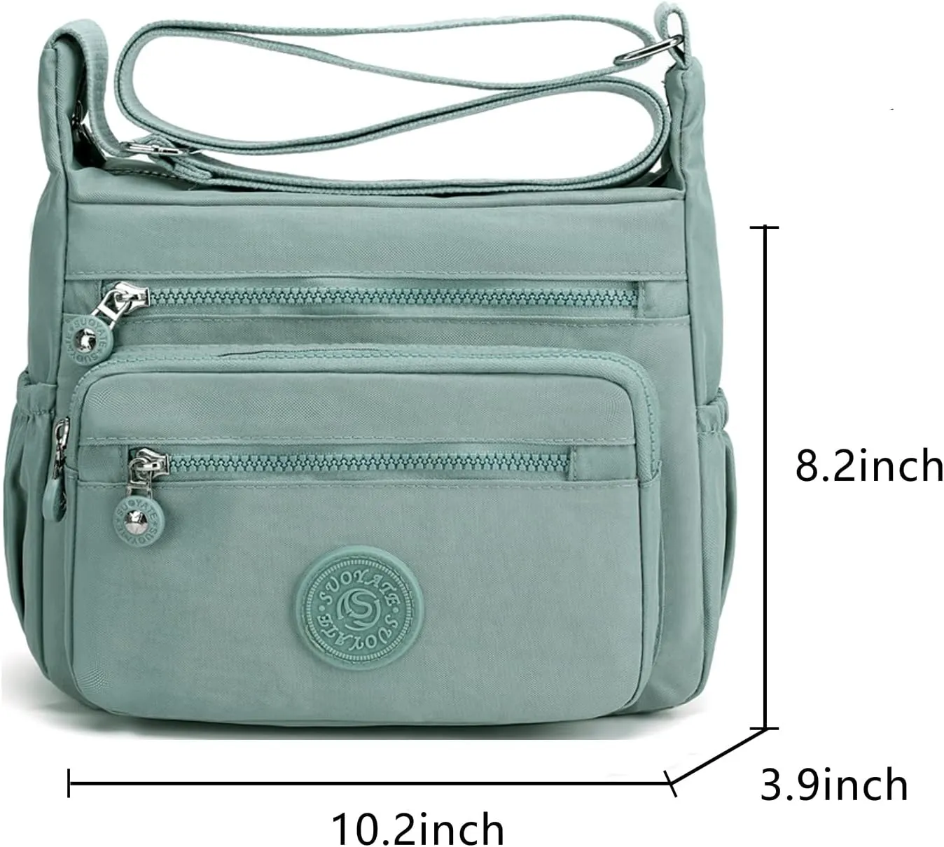 Women Shoulder Handbag Roomy Multiple Pockets Bag Ladies Crossbody Purse Tote Top Handle Satchel