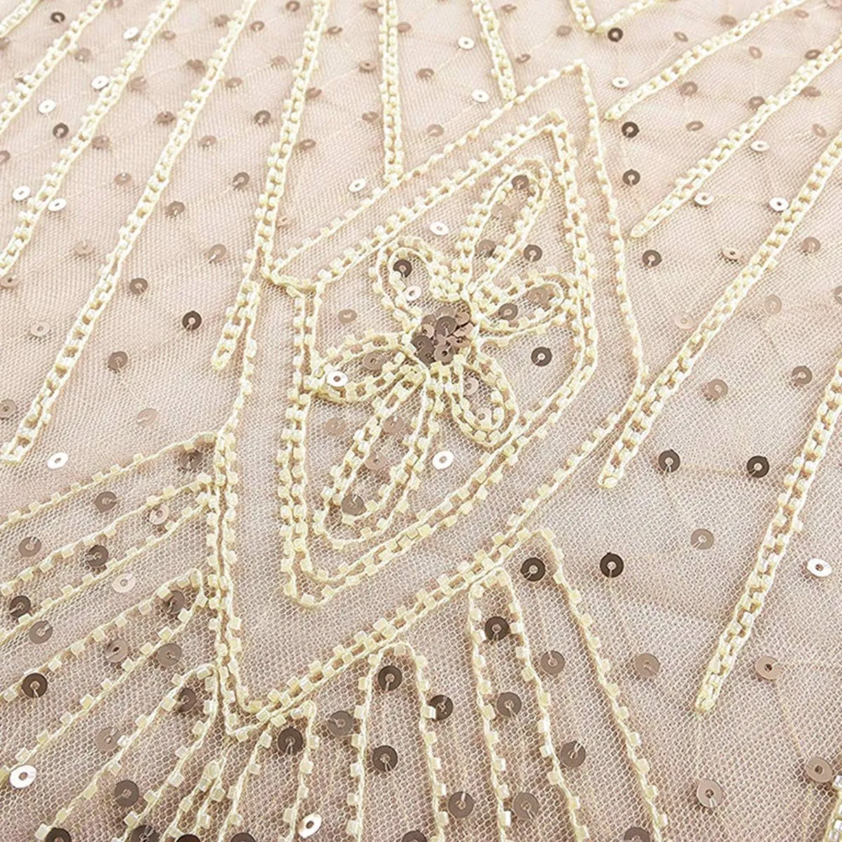 Women Vintage 1920s Gatsby Flapper Evening Party Dress V Neck Art Deco Sequins Mermaid Hem Cocktail Formal Long Maxi Gown