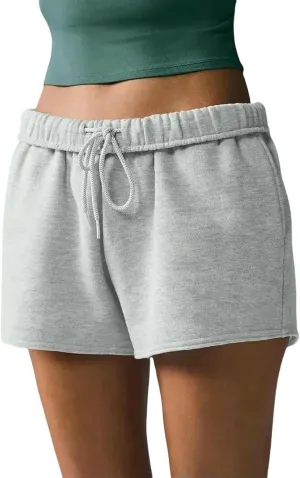 Womens Casual Sports Comfortable Cotton lace-up Pants for Women Pants and Loose Casual Training Shorts