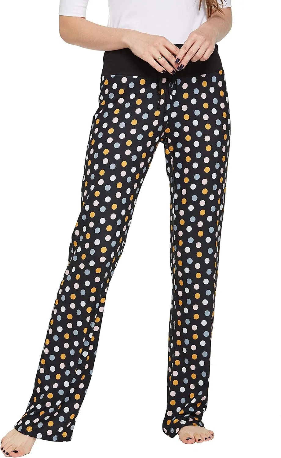 Womens Casual Stretch Cotton Pajama Pants Simple Lounge Pants
