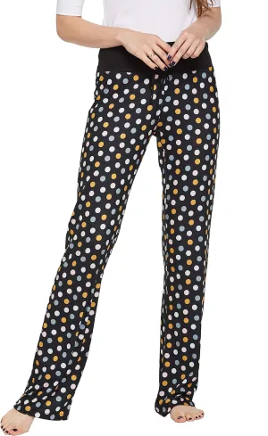 Womens Casual Stretch Cotton Pajama Pants Simple Lounge Pants