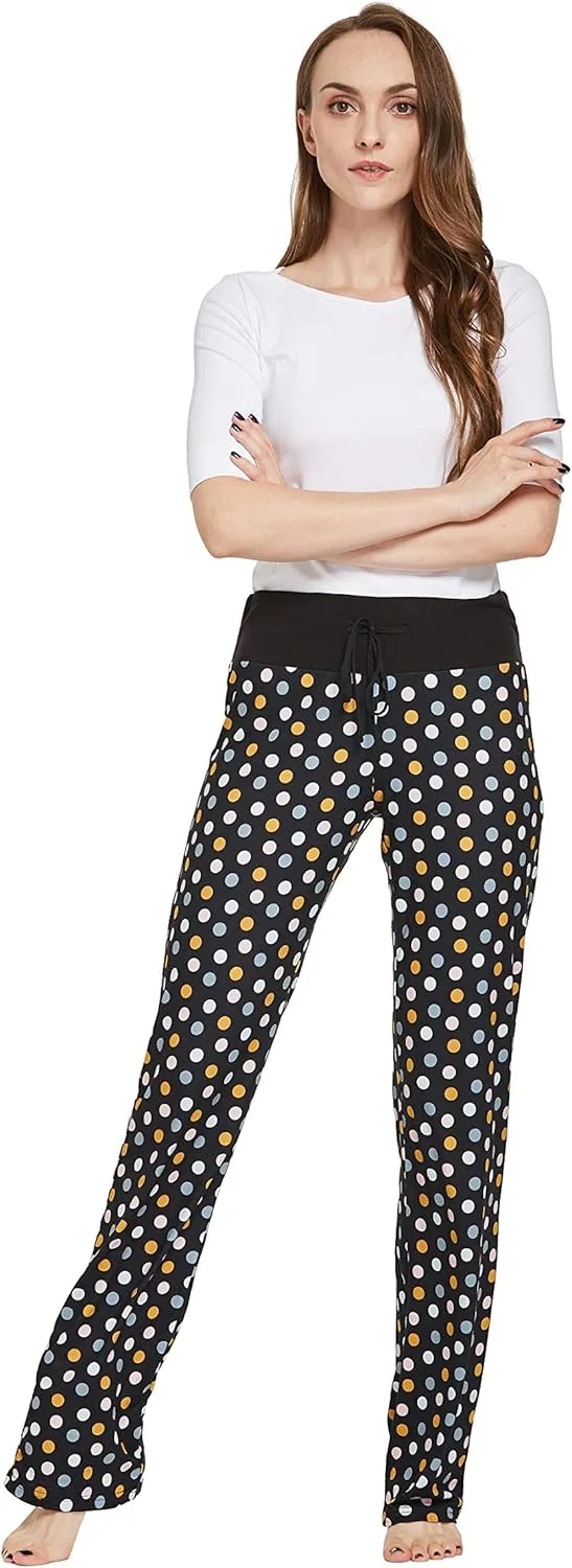 Womens Casual Stretch Cotton Pajama Pants Simple Lounge Pants