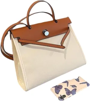 Women's Euro Canvas Tote Bag - 3-Way Adjustable (Crossbody/Shoulder/Hand) for Work & Retro, Spacious   Zip Pouch, 2025 Gift