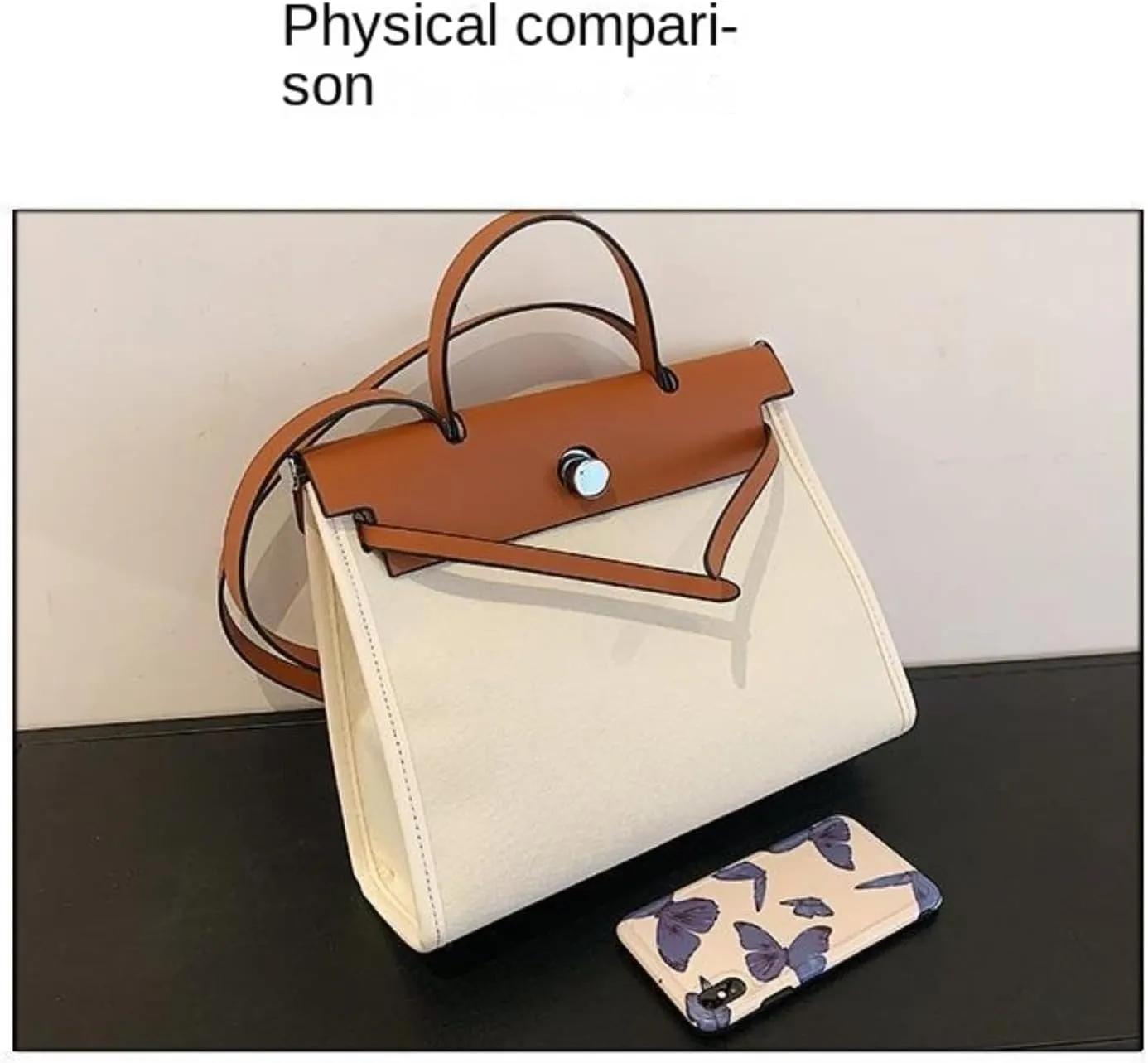 Women's Euro Canvas Tote Bag - 3-Way Adjustable (Crossbody/Shoulder/Hand) for Work & Retro, Spacious   Zip Pouch, 2025 Gift