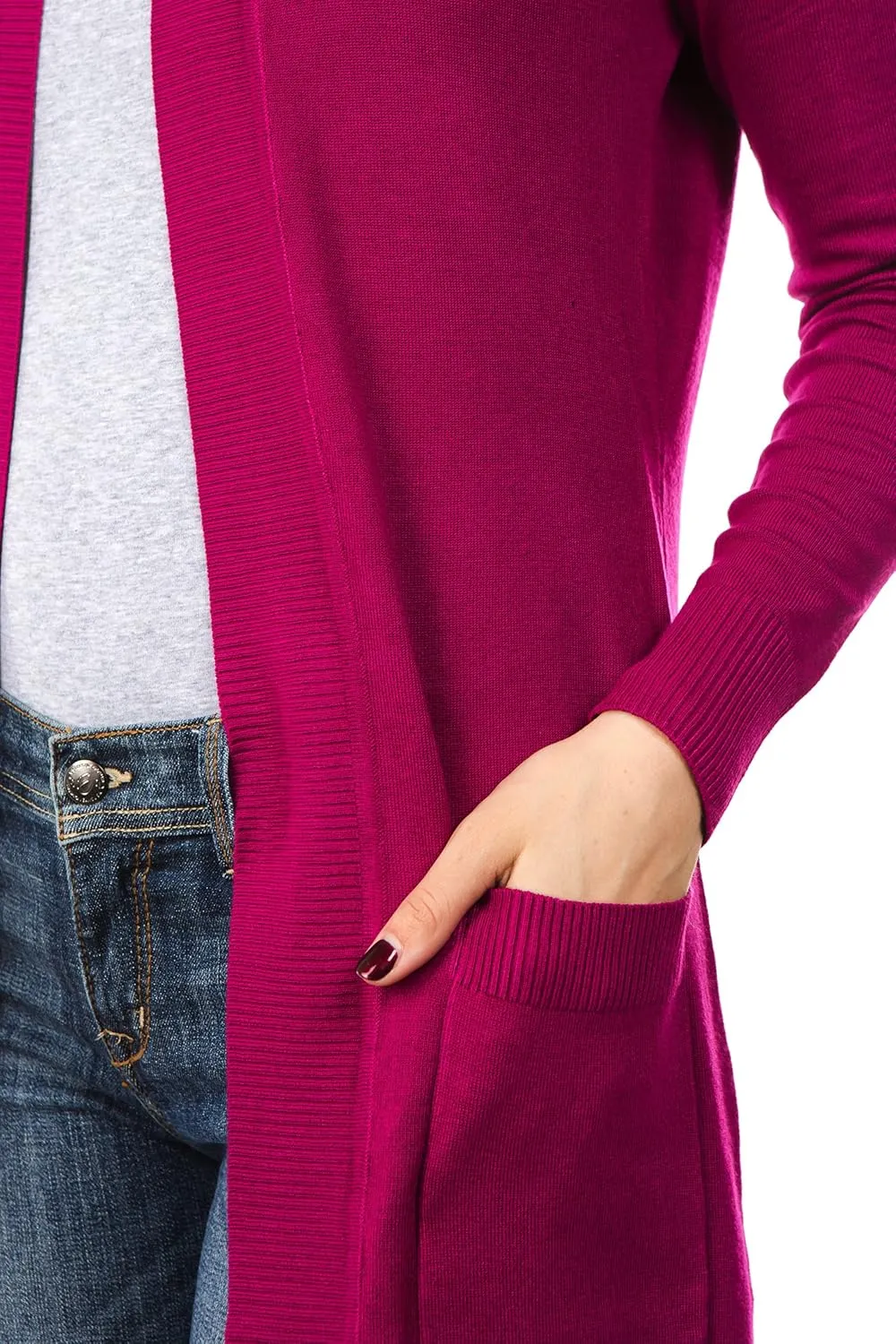Women's Long Sleeve Sweater Duster Cardigan