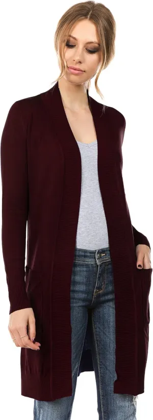 Women's Long Sleeve Sweater Duster Cardigan