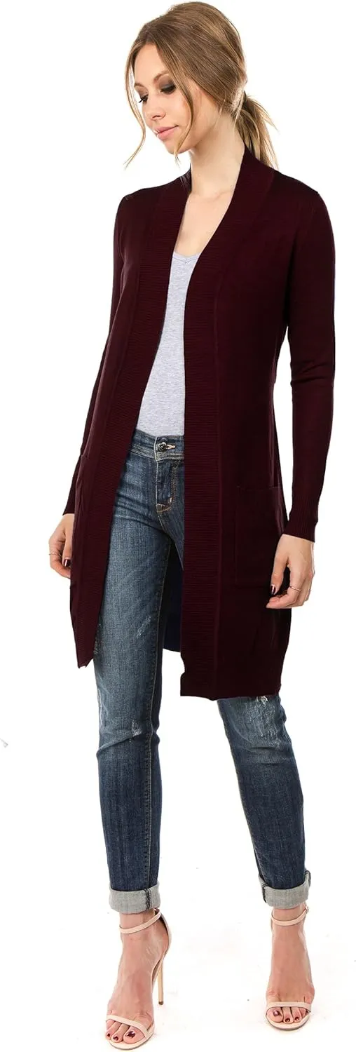 Women's Long Sleeve Sweater Duster Cardigan