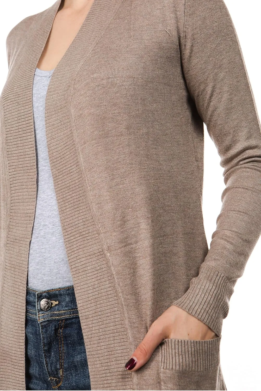 Women's Long Sleeve Sweater Duster Cardigan
