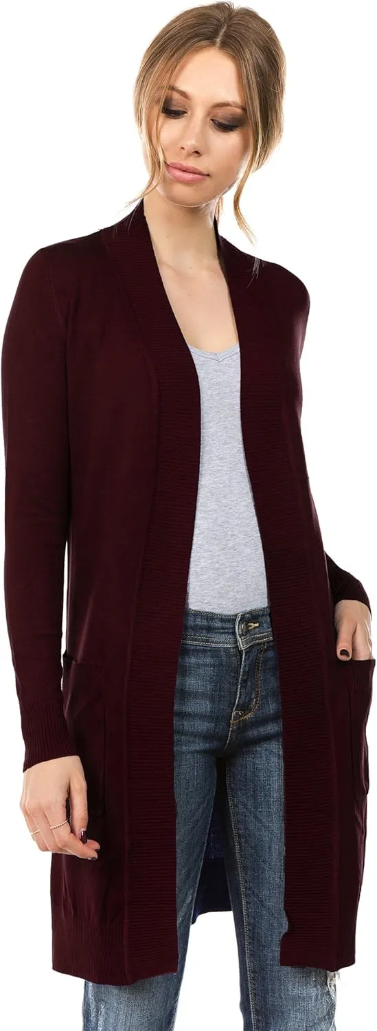 Women's Long Sleeve Sweater Duster Cardigan