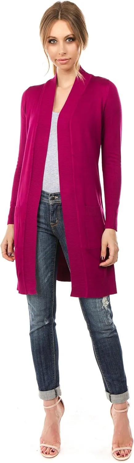 Women's Long Sleeve Sweater Duster Cardigan