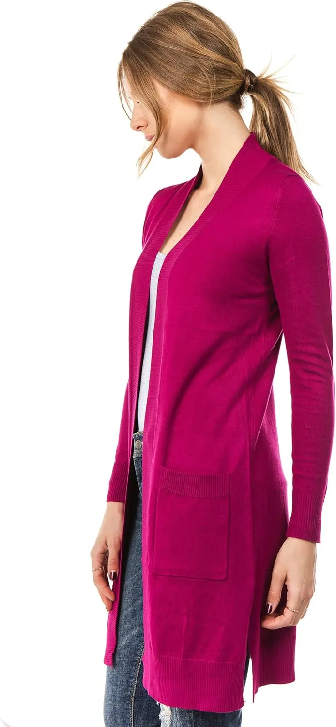 Women's Long Sleeve Sweater Duster Cardigan