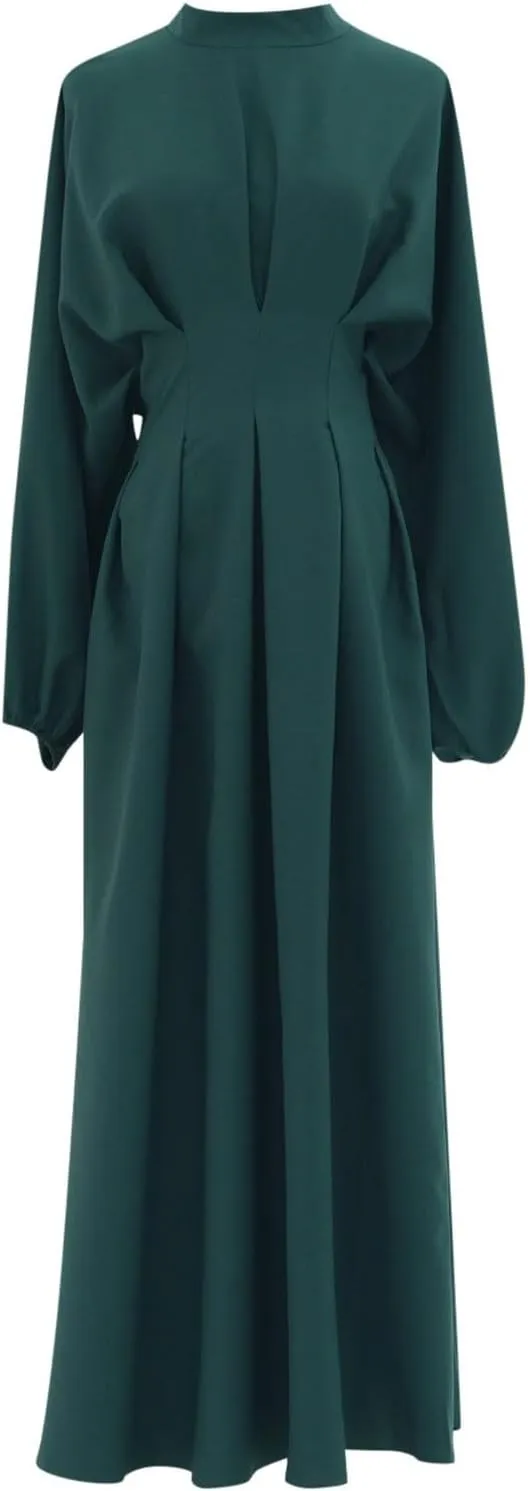 Women's Muslim Dress Islamic Prayer Abaya Modest Solid Color Muslim Outfits Ramadan Prayer Garment Turkey Robe