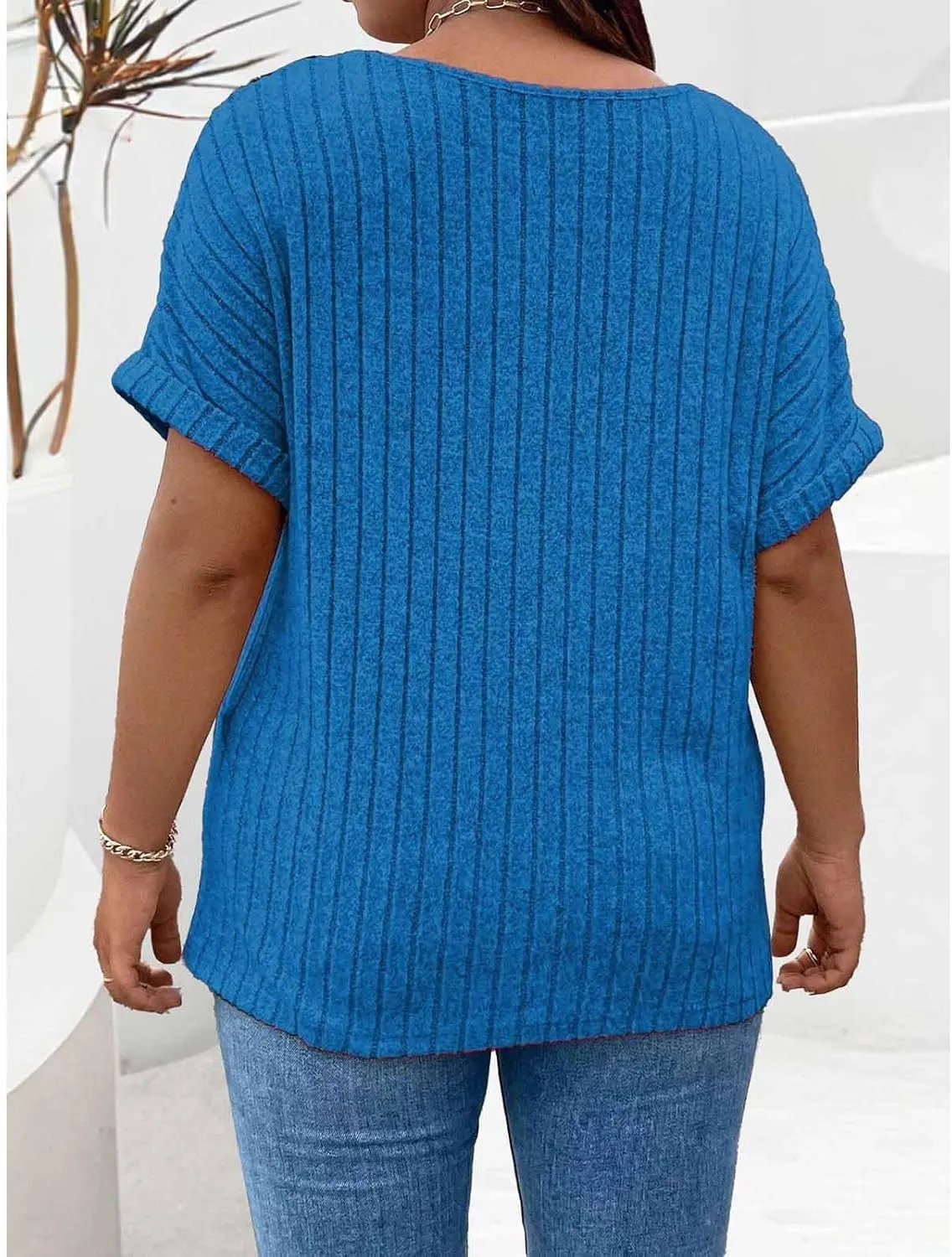 Womens Top Dressy Casual Short Sleeve Blouses V Neck Shirts 2025 Trendy Summer Loose Fit Zip-up Work Layering Shirts