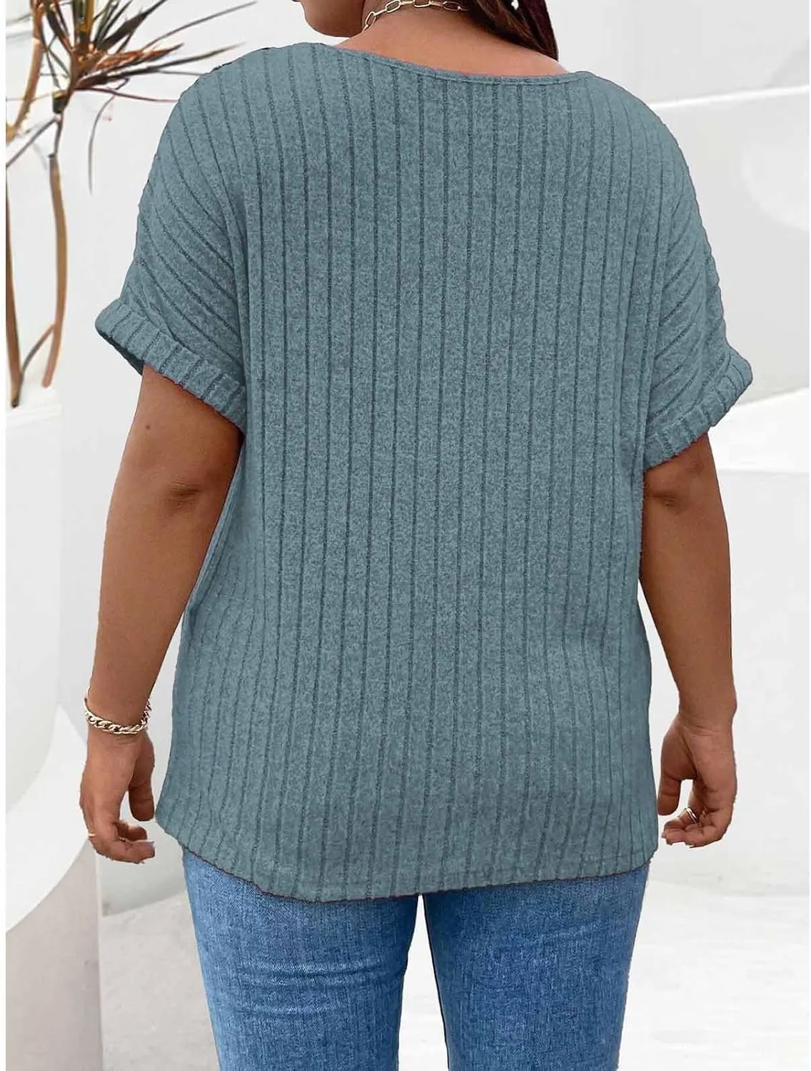 Womens Top Dressy Casual Short Sleeve Blouses V Neck Shirts 2025 Trendy Summer Loose Fit Zip-up Work Layering Shirts