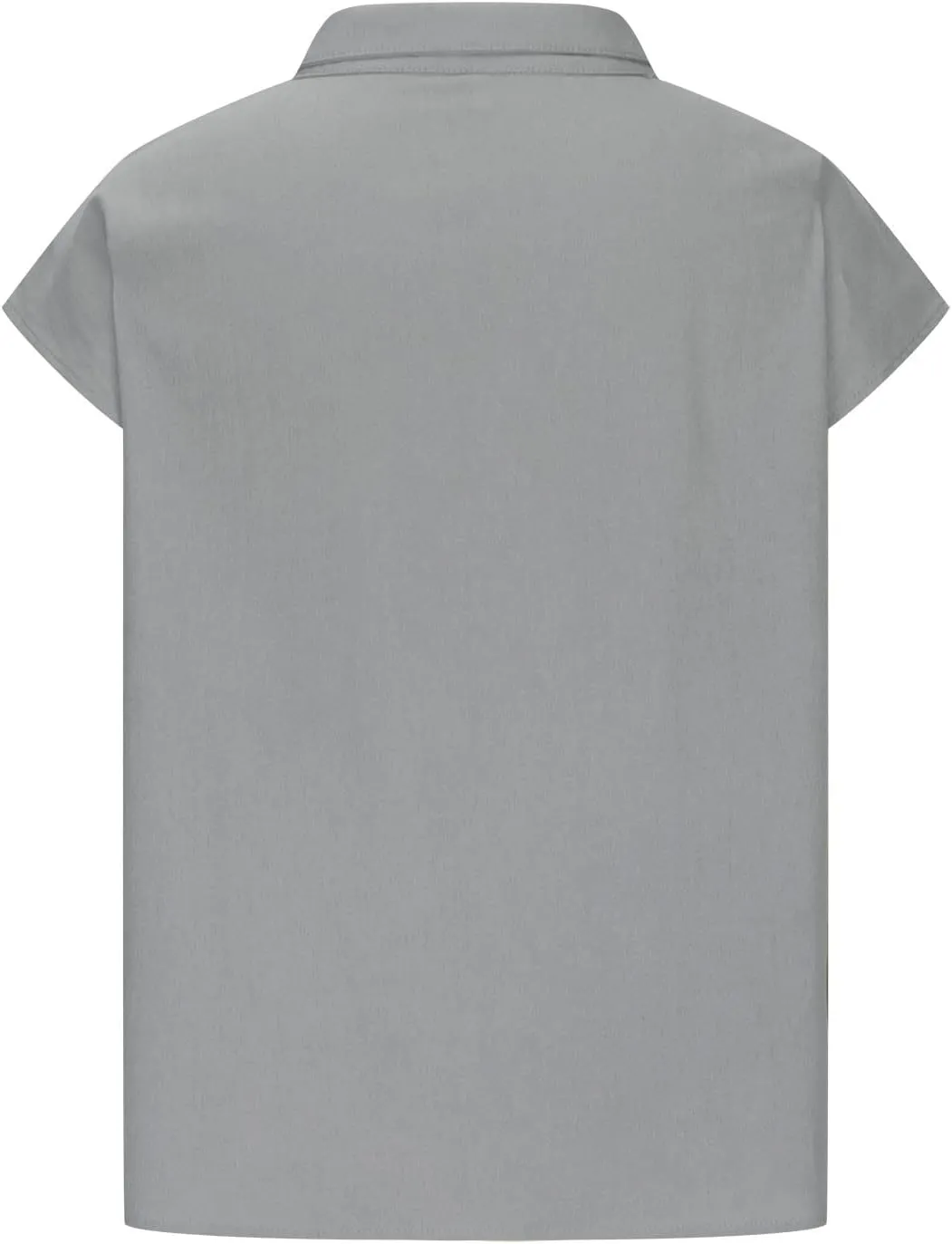Womens Tshirts Cotton Linen High Neck Cap Sleeve Shirt Summer Fashion Casual Cotton Linen Blouses Trendy Tops