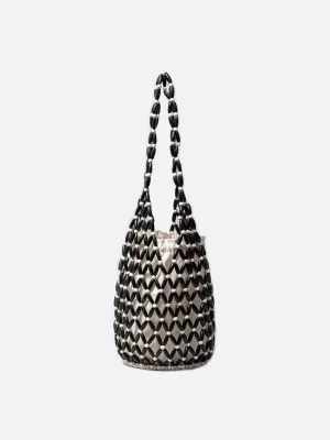 Wooden bead bag