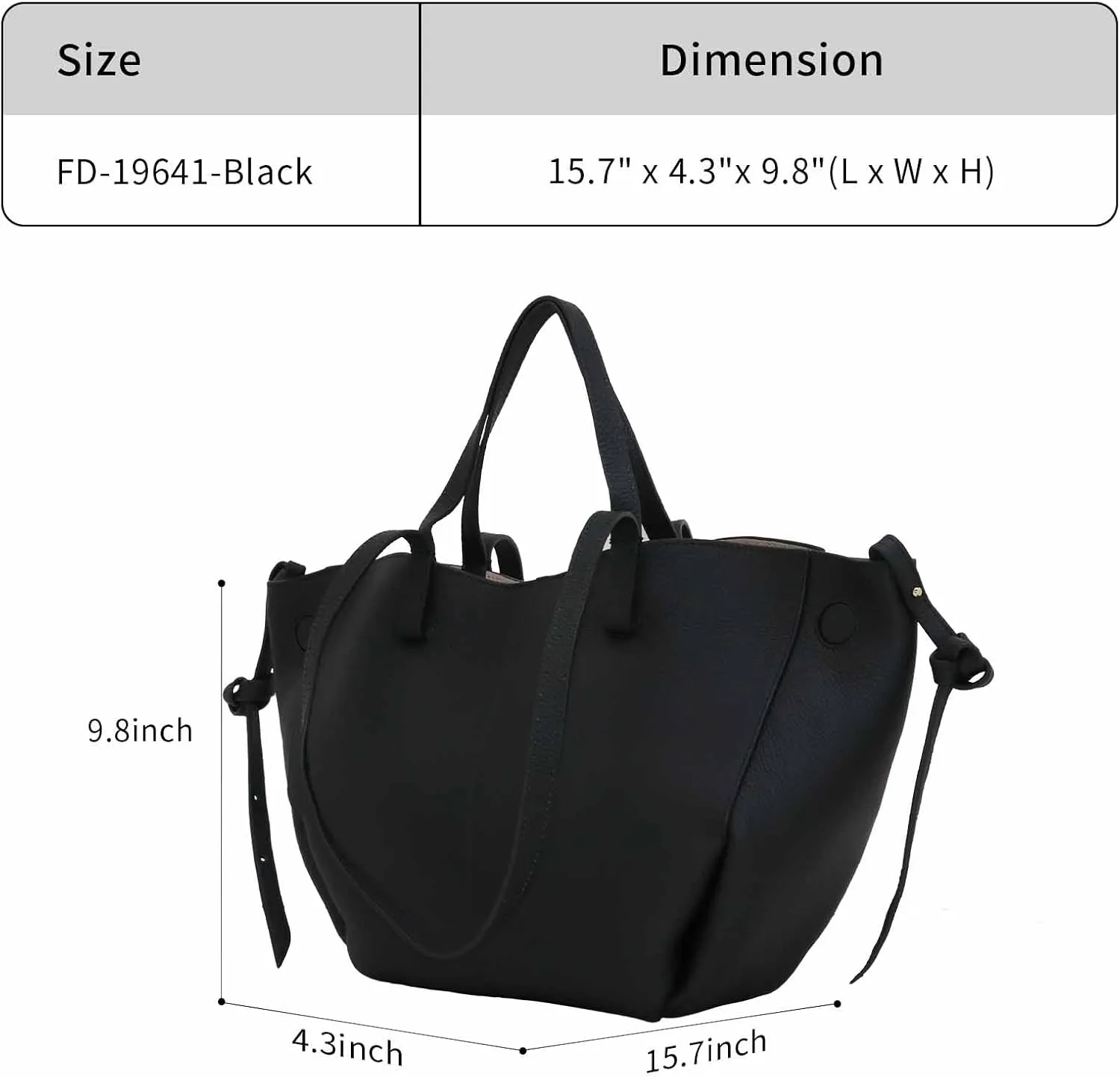Work Bag Faux Leather Tote Bag for Women Trendy Handbag Purse Fall Shoulder Bag with Magnetic Closure