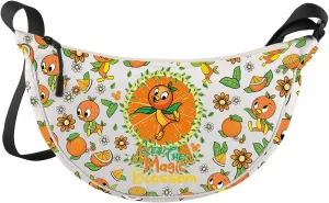 WZMPA Funny Orange Bird Crossbody Bag Bird Lovers Gift Let The Magic Blossom Shoulder Bag Bird Merch