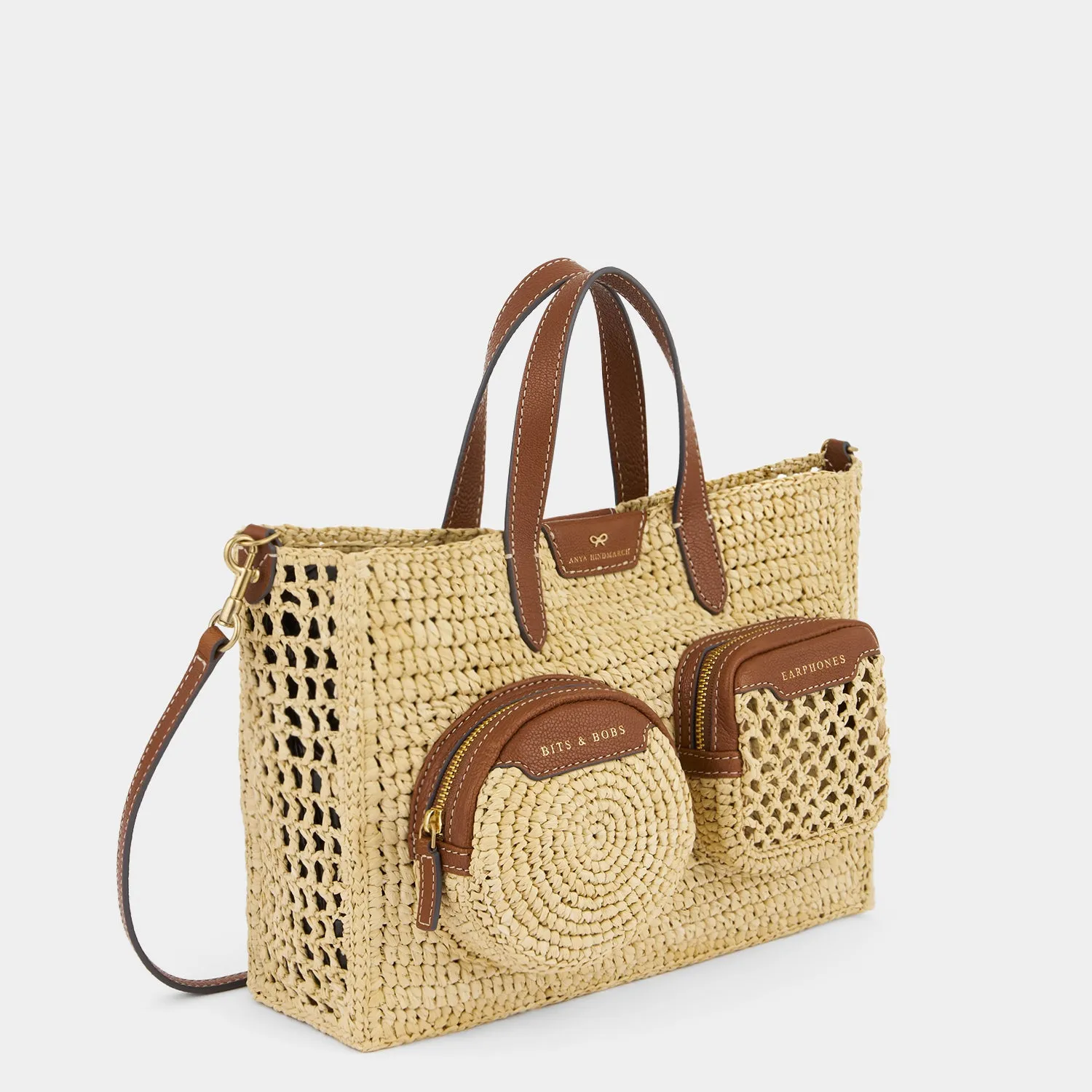X/S Raffia Holiday Cross-body Tote