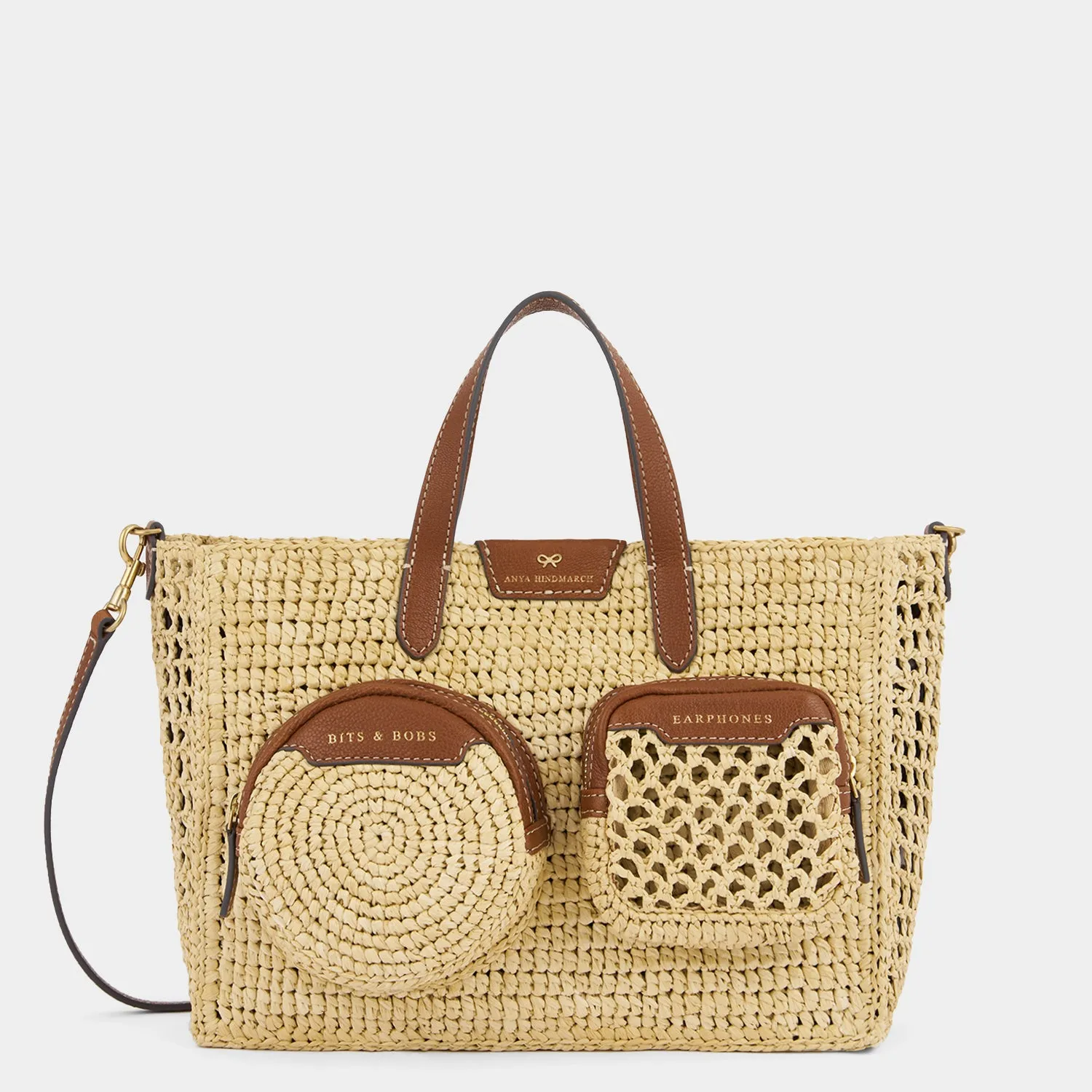 X/S Raffia Holiday Cross-body Tote