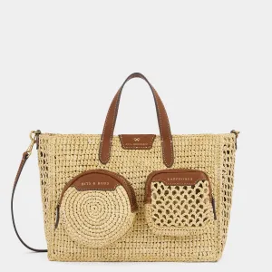 X/S Raffia Holiday Cross-body Tote
