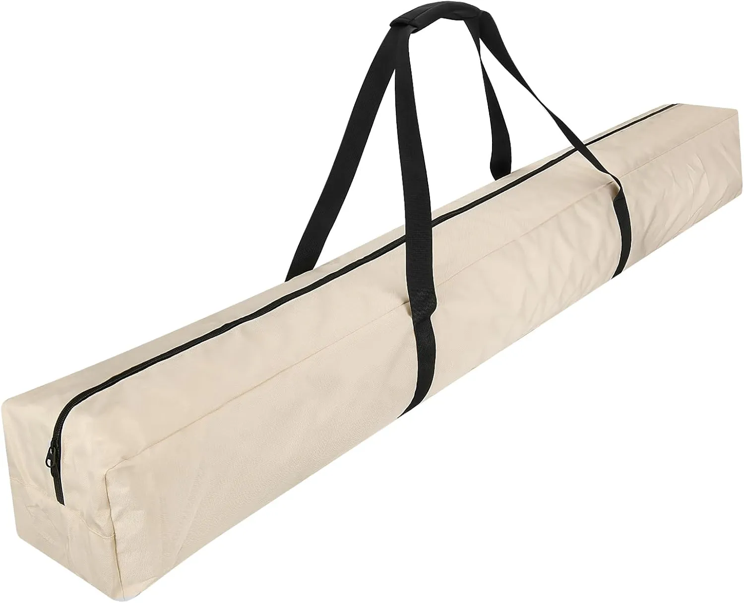 Xxerciz 57 Inch Carry Bag for 9ft Folding Beach Umbrella, 600D Waterproof Patio Umbrella Covers, Outdoor Heavy Duty Bag for Blissun, Sunnyglade, Sunshine, Tempera Patio Umbrella Storage (Beige)