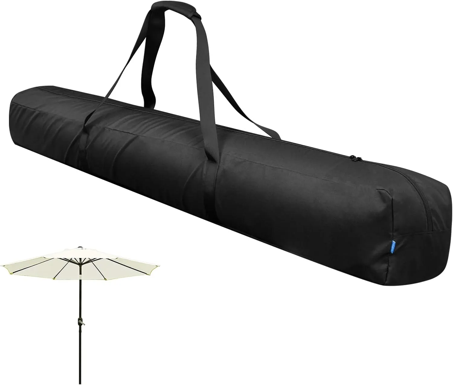 Xxerciz 57 Inch Carry Bag for 9ft Folding Beach Umbrella, 600D Waterproof Patio Umbrella Covers, Outdoor Heavy Duty Bag for Blissun, Sunnyglade, Sunshine, Tempera Patio Umbrella Storage