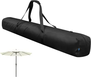 Xxerciz 57 Inch Carry Bag for 9ft Folding Beach Umbrella, 600D Waterproof Patio Umbrella Covers, Outdoor Heavy Duty Bag for Blissun, Sunnyglade, Sunshine, Tempera Patio Umbrella Storage