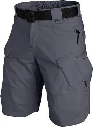 YAXHWIV Mens Tactical Shorts 11" Waterproof Hiking Fishing Breathable Quick Dry Cargo Short Shorts Regular(NO Belt)
