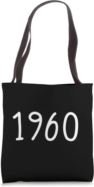 Year 1960 Shirt for Birth, Milestone, Tribute to Iconic Date Tote Bag