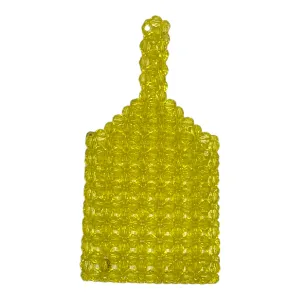 Yellow Beaded Bag