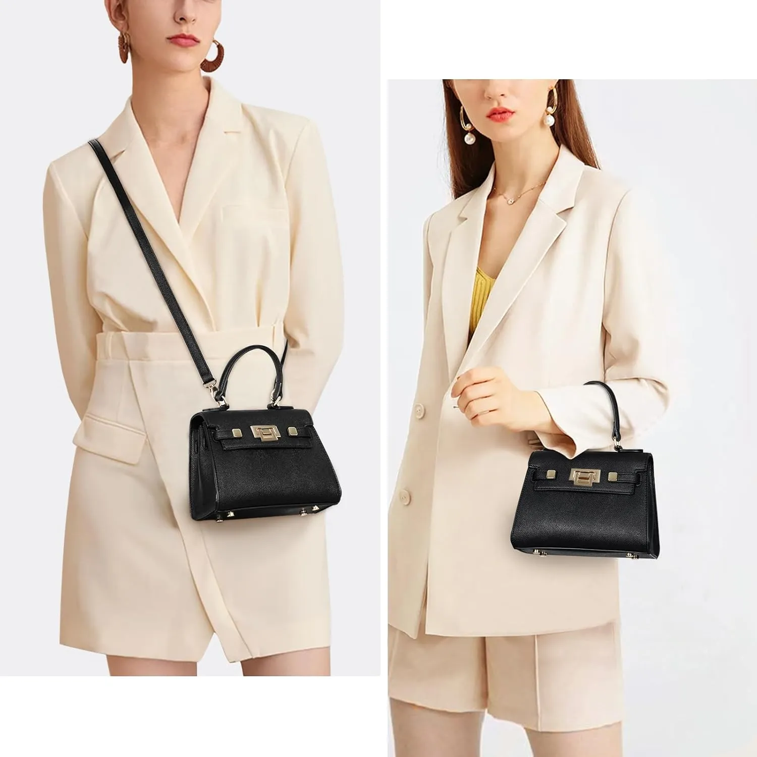 YFGBCX Mini Satchel Bag Top Handle Purse for Women Small Crossbody Bag Handbag Designer Purse with Detachable Strap