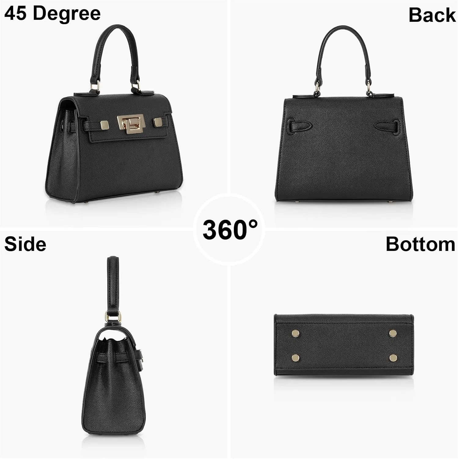 YFGBCX Mini Satchel Bag Top Handle Purse for Women Small Crossbody Bag Handbag Designer Purse with Detachable Strap