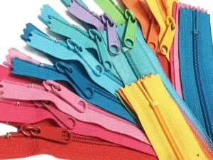 YKK Handbag Zippers #4.5 with Extra-Long Pull - Request Your Own Colors for Your YKK Zipper Assortment - Made in The USA - (25 Zippers) (24" Inches)