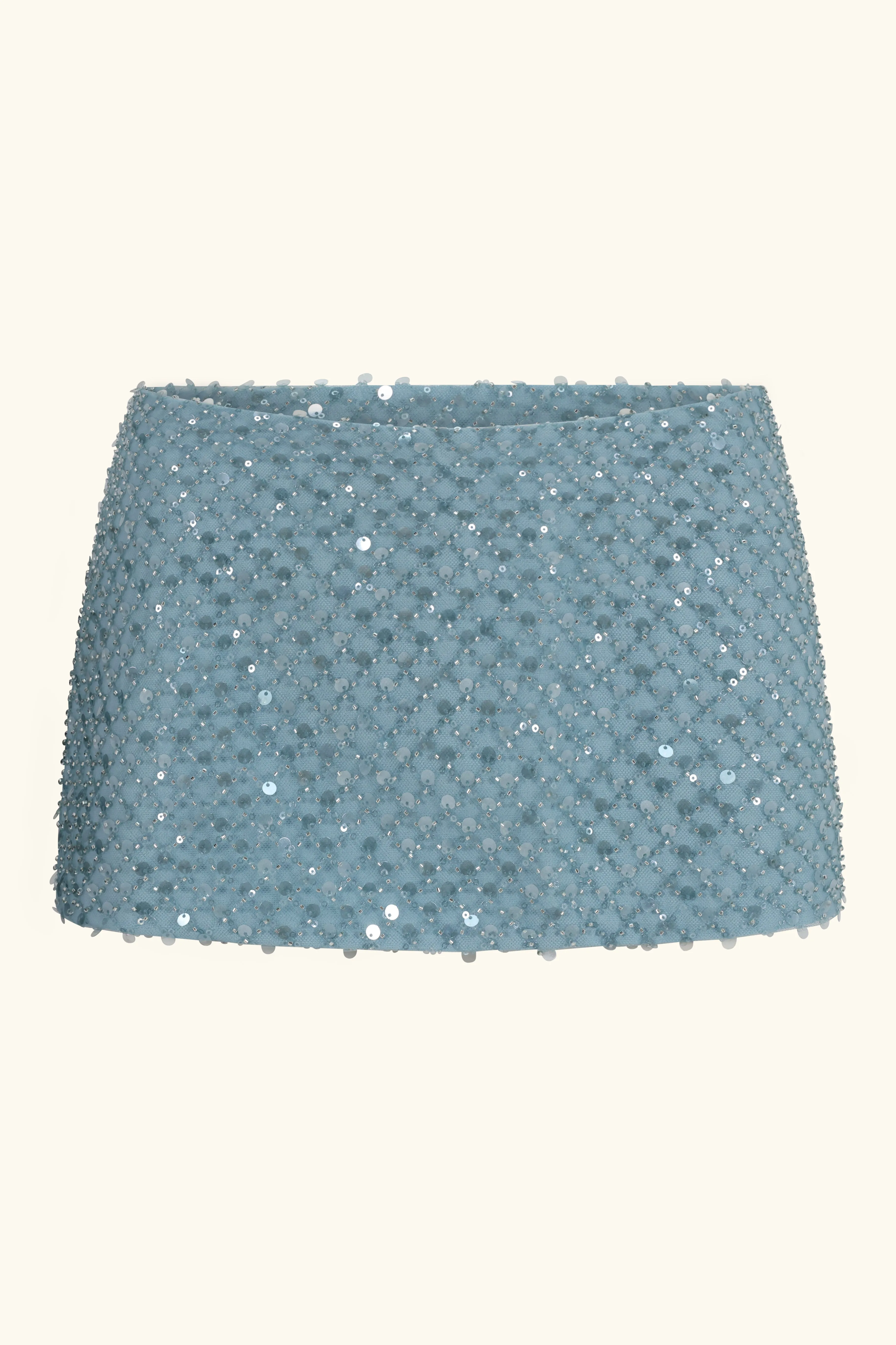 Zeïa Low Rise Mini Skirt ~ Aquamarine