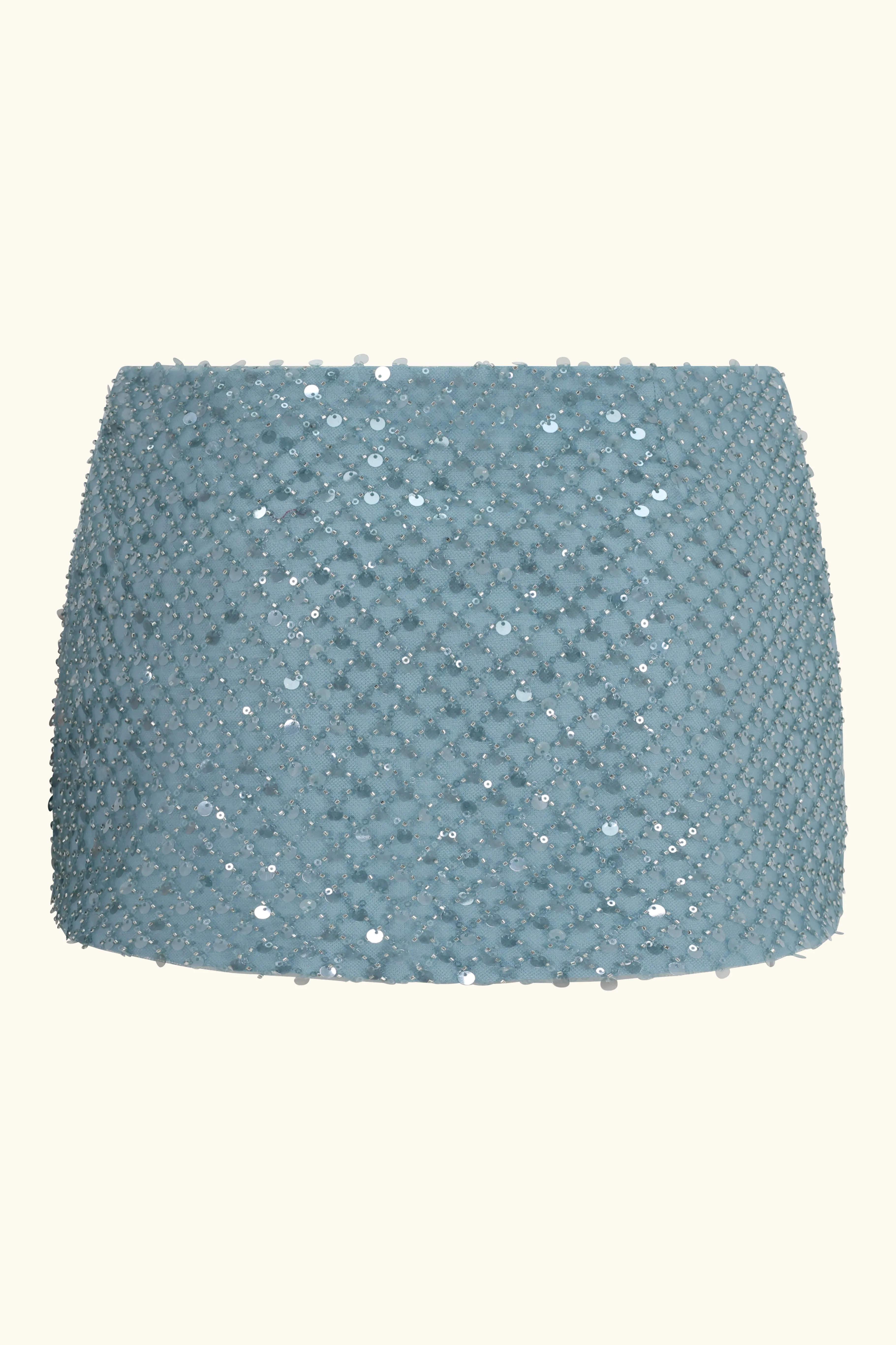 Zeïa Low Rise Mini Skirt ~ Aquamarine