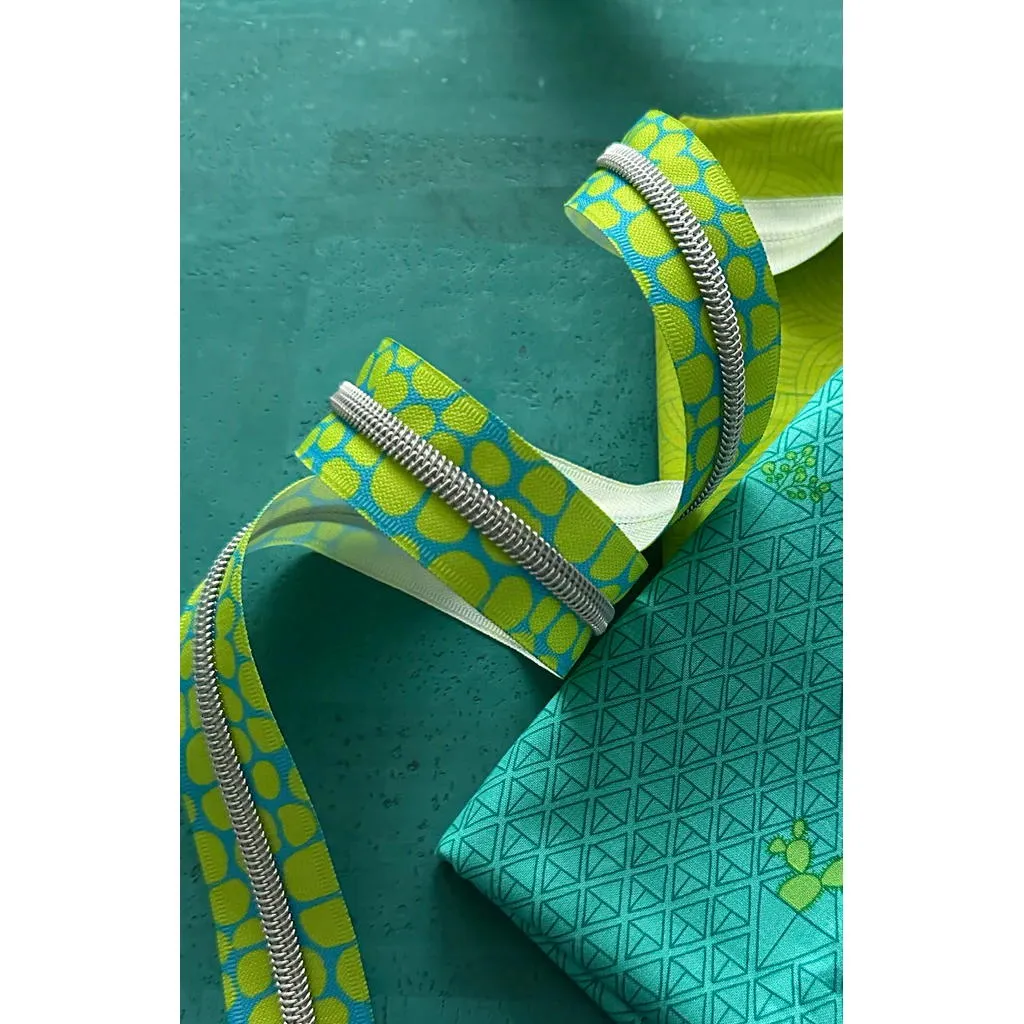 Zipper Tape - Lime Pebble