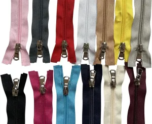 ZMCHNICY 13PCS #5 Separating Nylon Coil Zippers for Jackets Coats Sportswear Bags Handbags Backbags Dress Sewing Crafts Cushion,Pillow DIY Handmade 13 Colors Mixed ((50cm/20inch))